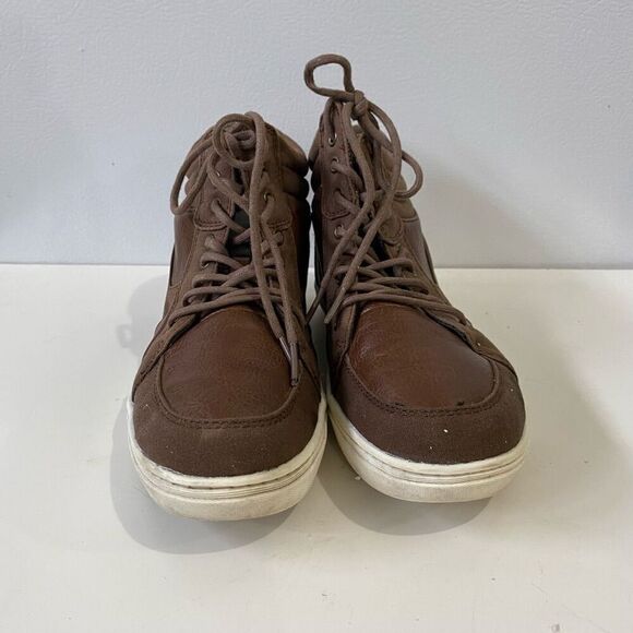 Kenneth Cole Reaction Cross Out Lace Up Shoes Ankle Boots Boys Size 5 - Picture 7 of 15